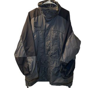 Columbia Interchange Core Coat Winter Jacket Men Size Med Gray/Black SHELL ONLY